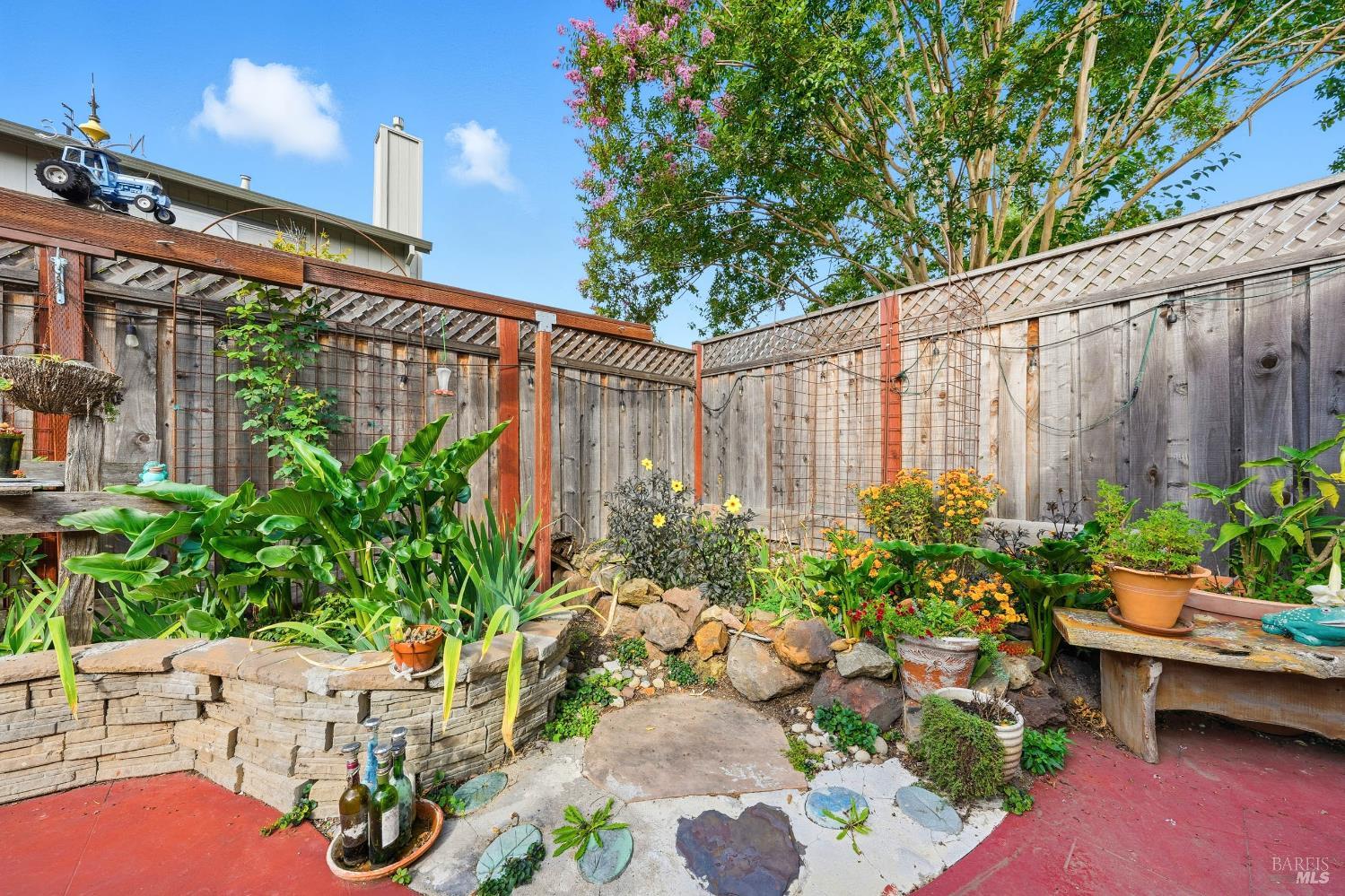 2545 Thistle Creek Street Santa Rosa, CA 95404 - Photo 48 of 59 a garden view with a seating space