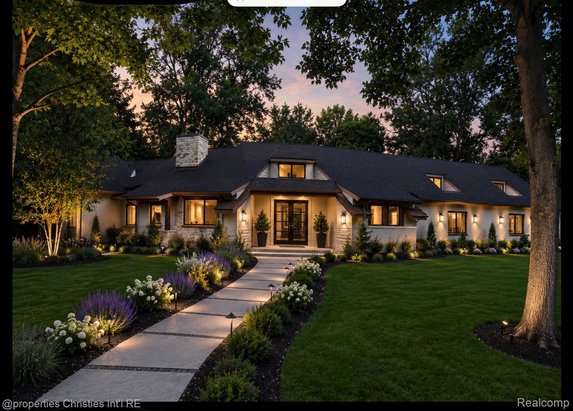 25310 Canterbury Road Franklin, MI 48025 - Photo 4 of 55 AI view. This is how you could make the front of the home look amazing