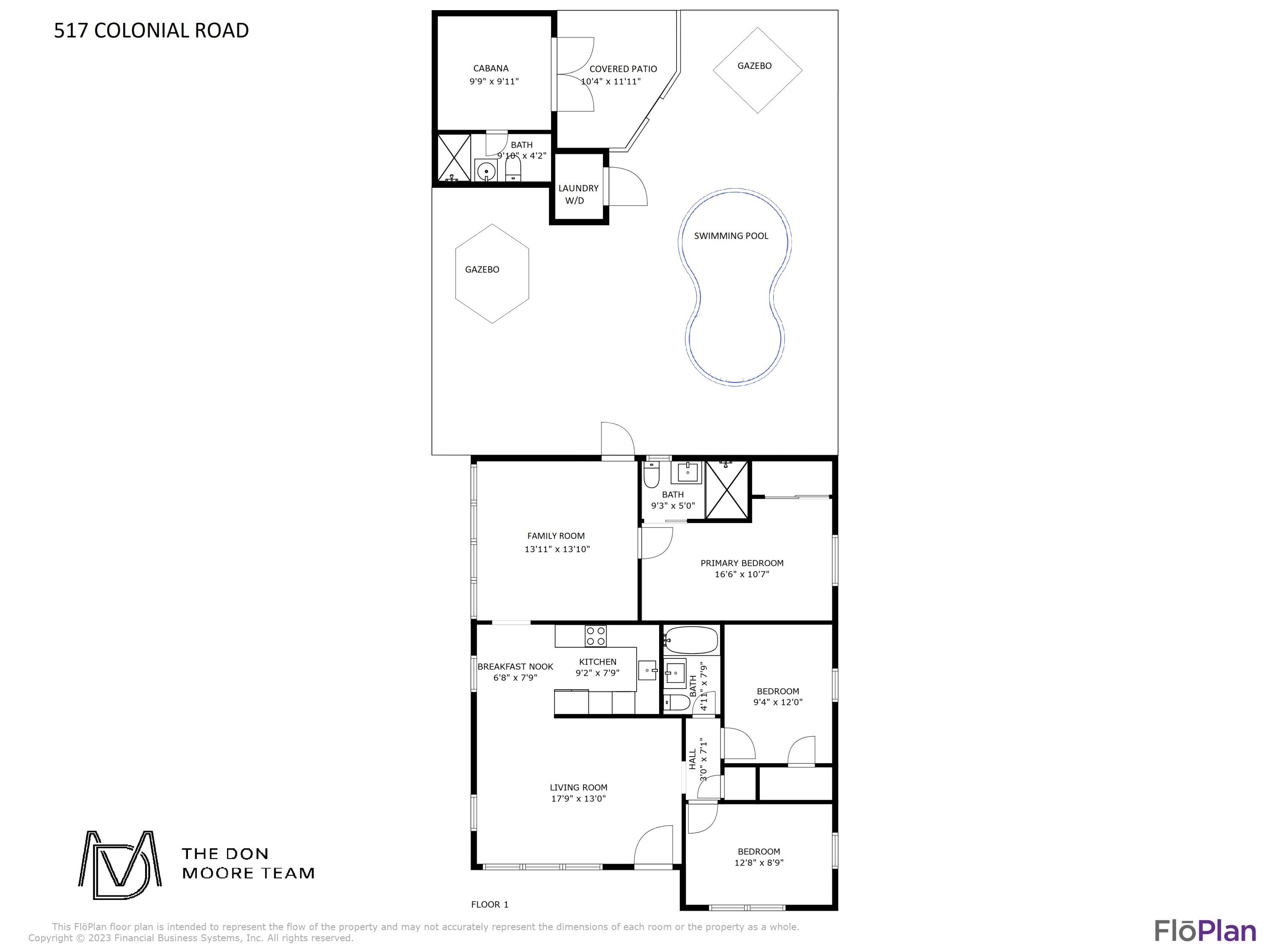 517 Colonial Road West Palm Beach, FL 33405 - Photo 23 of 23 517 Colonial Road Floor Plan 1
