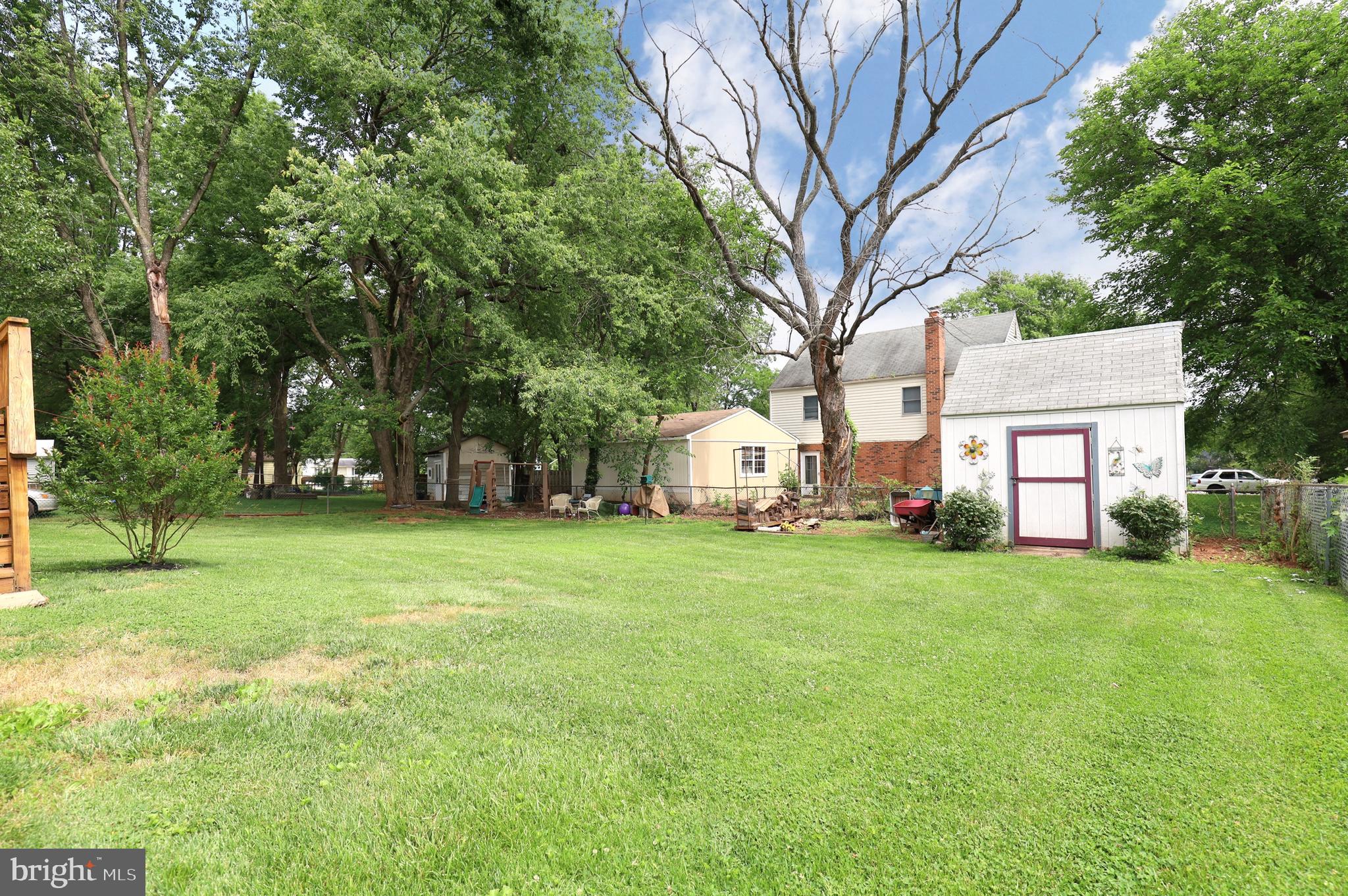 8611 Weems Road Manassas, VA 20110 - Photo 43 of 46 Wonderful flat, fenced yard! This shed has a loft!