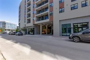 a view of a city with tall buildings