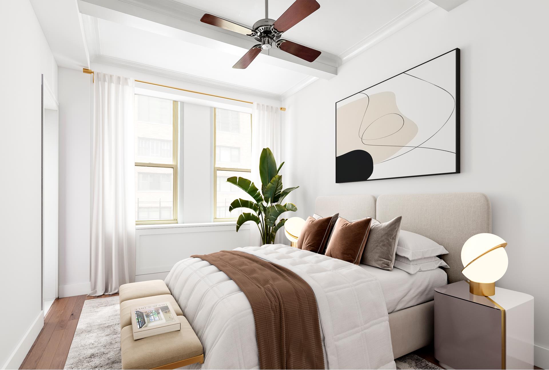 130 East 75th Street, Unit 5A Manhattan, NY 10021 - Photo 9 of 12 a bedroom with a bed and window