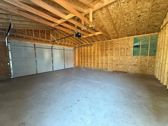 a view of a garage