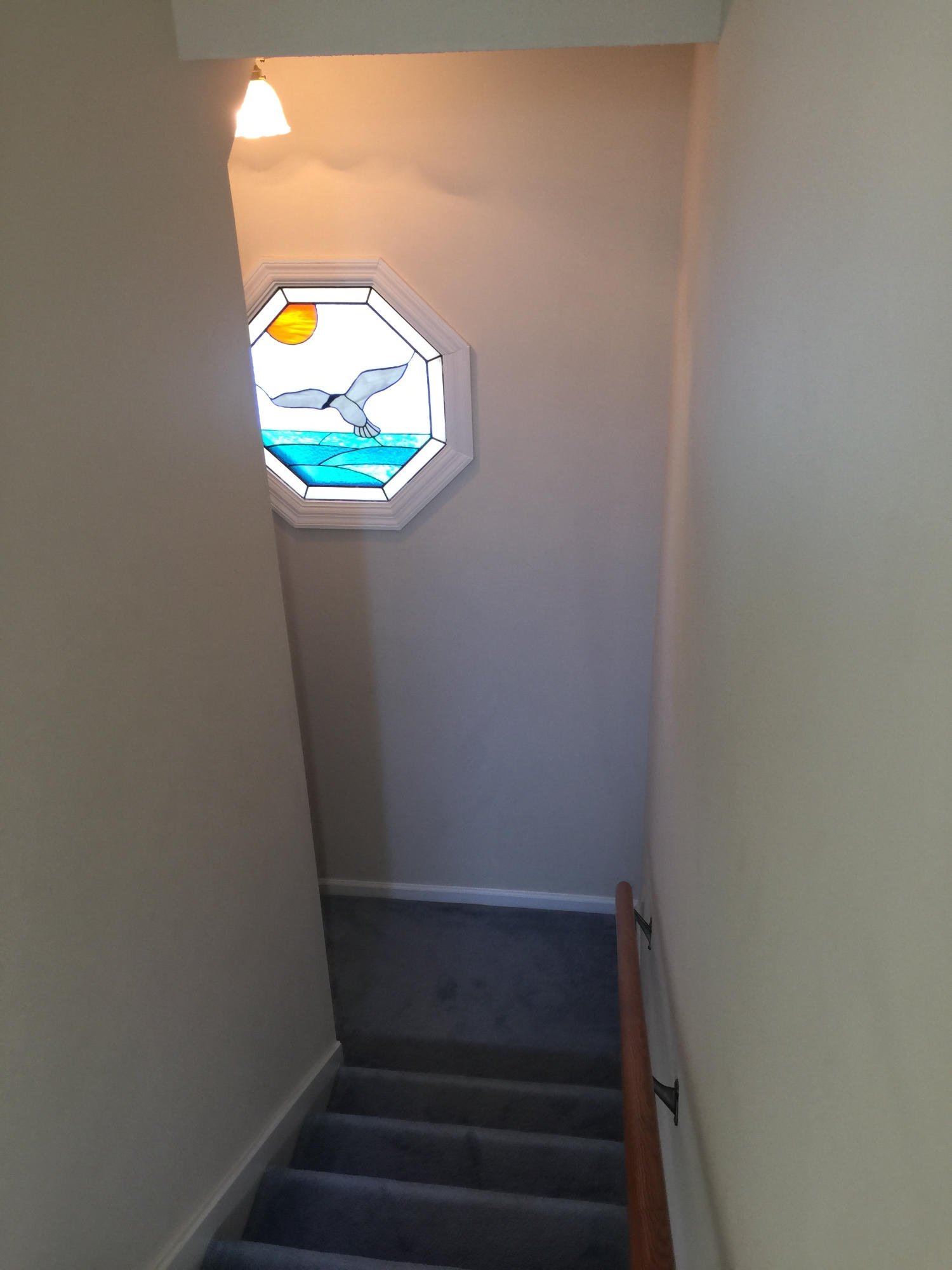 37 Cypress Hill Road Santa Rosa Beach, FL 32459 - Photo 11 of 29 Stained glass at landing