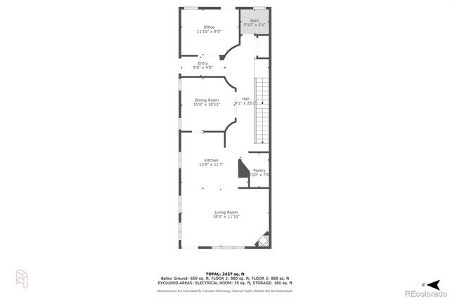 a front view of a building with street