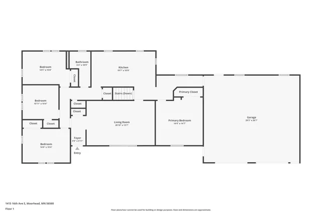 $295,000 | 1415 16th Avenue South, Moorhead, MN 56560