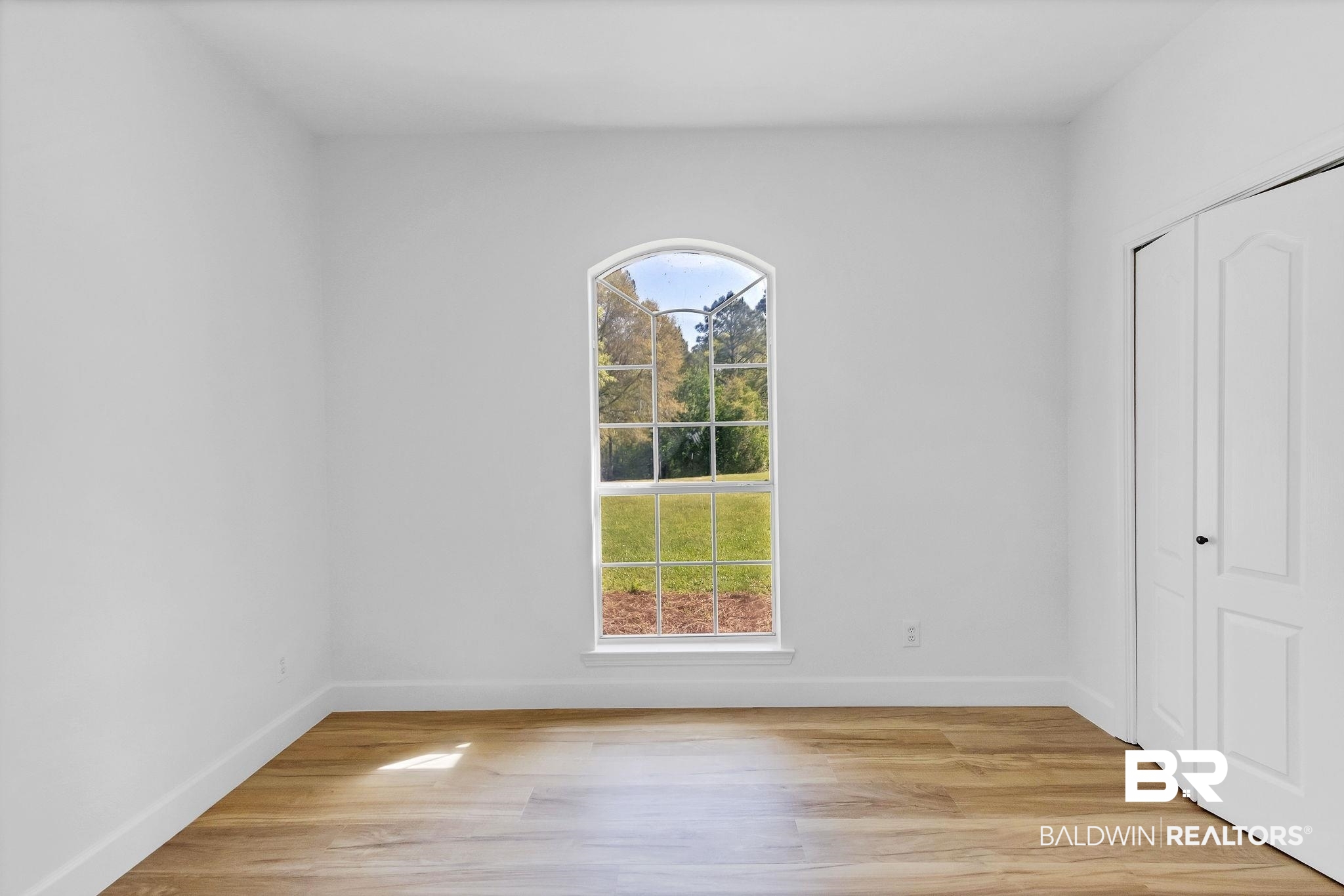 20265 Erin Pond Road Seminole, AL 36574 - Photo 71 of 97 Spare room featuring a wealth of natural light, light wood-style floors, and baseboards