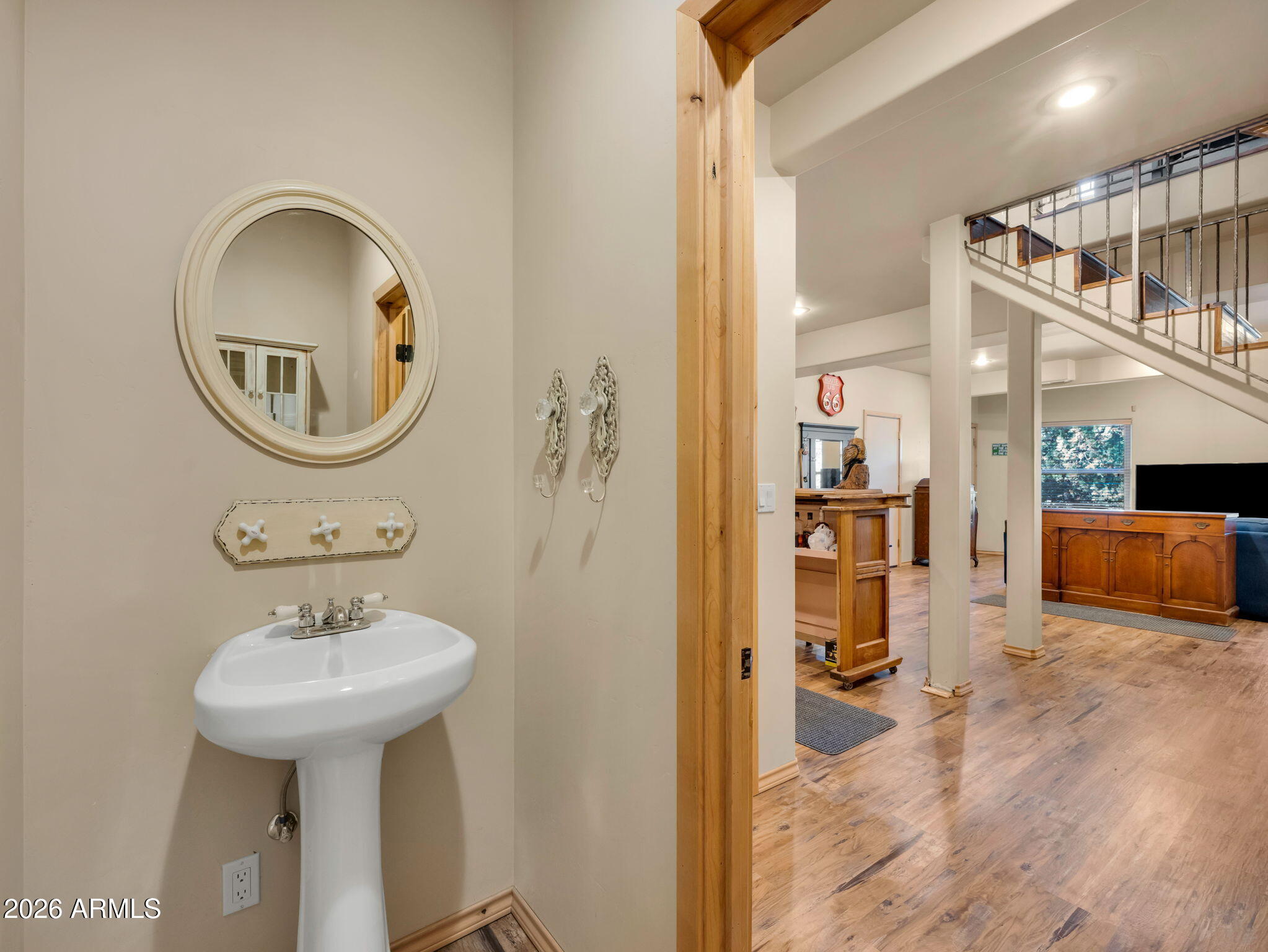 6829 Robbin Lane Pine, AZ 85544 - Photo 9 of 44 a bathroom with a sink and a mirror