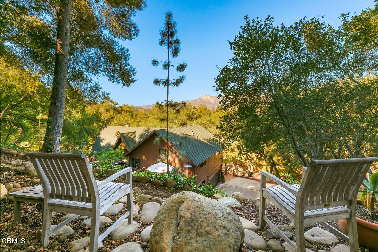 2460 Valley Meadow Drive Oak View, CA 93022 - Photo 34 of 49 a view of balcony with wooden floor and outdoor seating