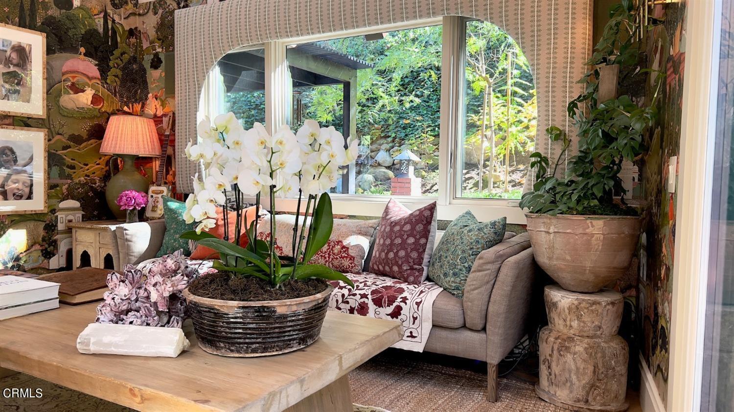 2460 Valley Meadow Drive Oak View, CA 93022 - Photo 5 of 49 a living room with furniture and a potted plant
