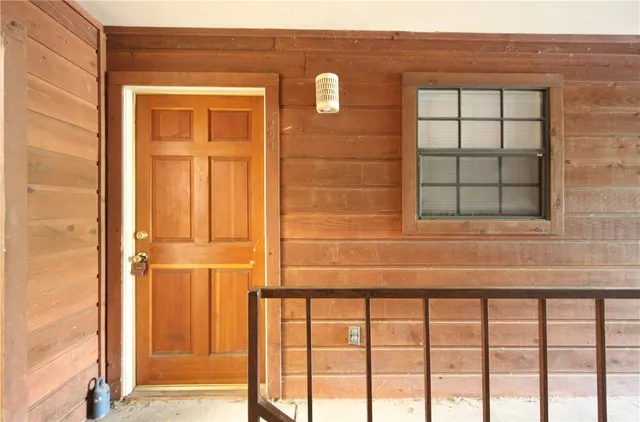 a view of front door