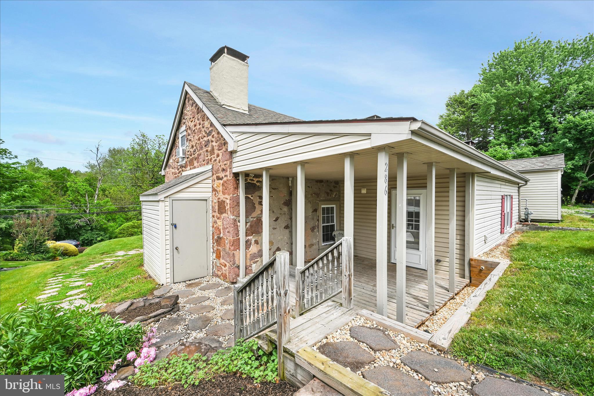 286 Schuylkill Road Birdsboro, PA 19508 - Photo 33 of 39 a front view of a house with garden