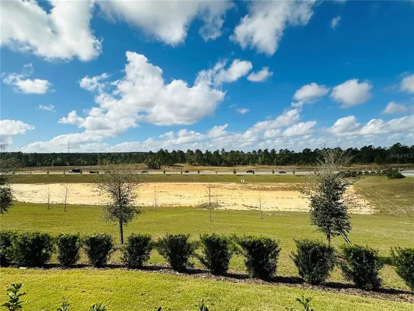 a view of a lake and beach