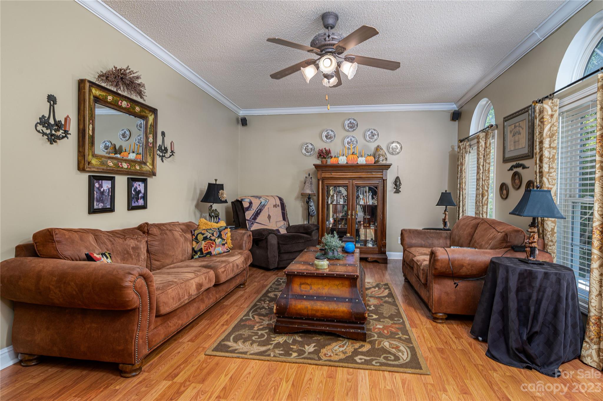 1575 Lewis Farm Road Kings Mountain, NC 28086 - Photo 4 of 42 a living room with furniture and a fireplace
