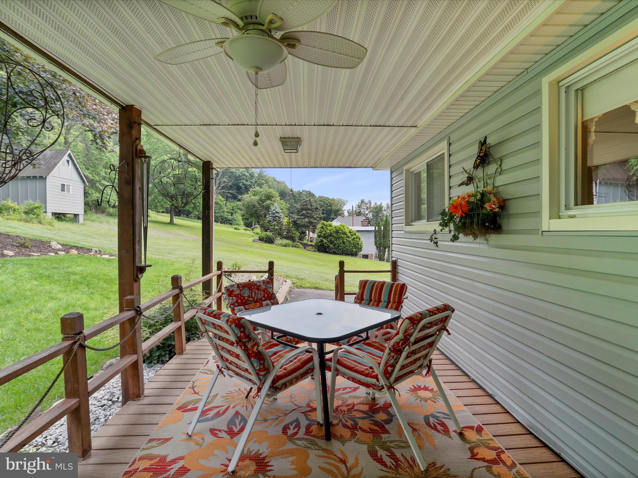 10908 Cash Valley Road Northwest La Vale, MD 21502 - Photo 4 of 34 LOVELY covered rear patio off living room...