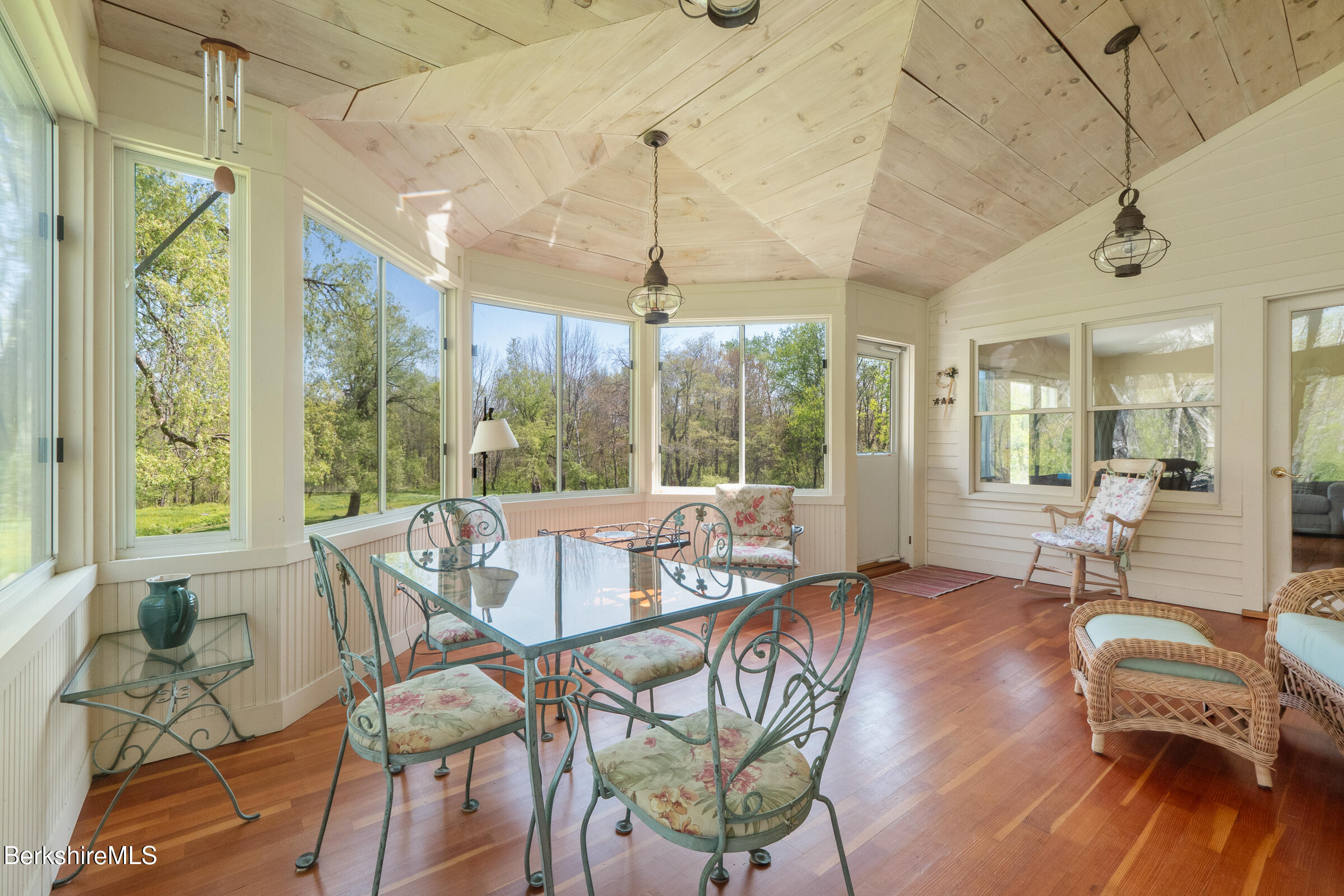 350 Beartown Mountain Road Monterey, MA 01245 - Photo 15 of 38 a view of a dining room with furniture window and outside view