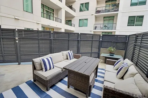 a view of building with outdoor space