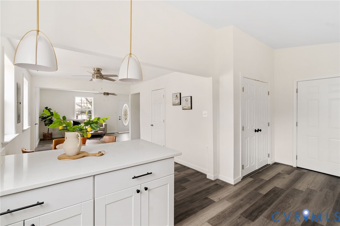1706 Harvard Road Richmond, VA 23226 - Photo 11 of 27 a kitchen view with wooden floor and window