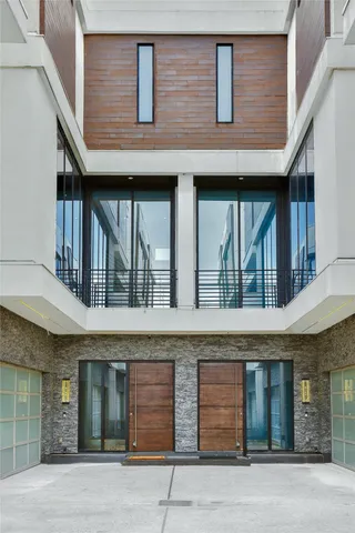 a view of a building entryway