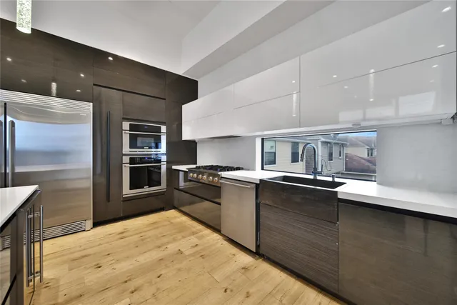 a close view of sink and mirror