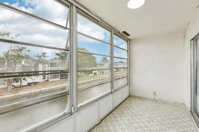 a view of a room with window