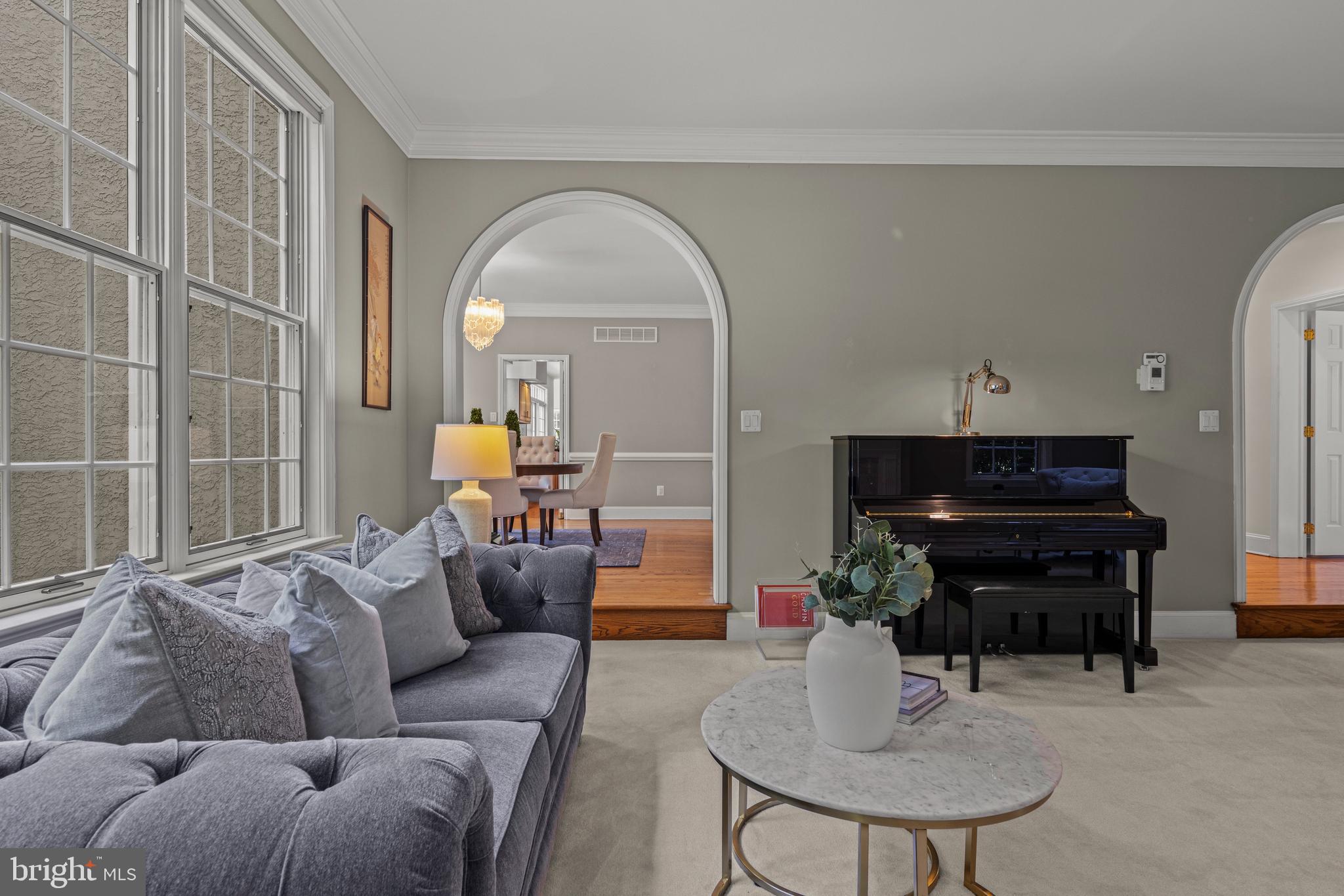 1285 Farm Road Berwyn, PA 19312 - Photo 14 of 75 a living room with furniture and a piano