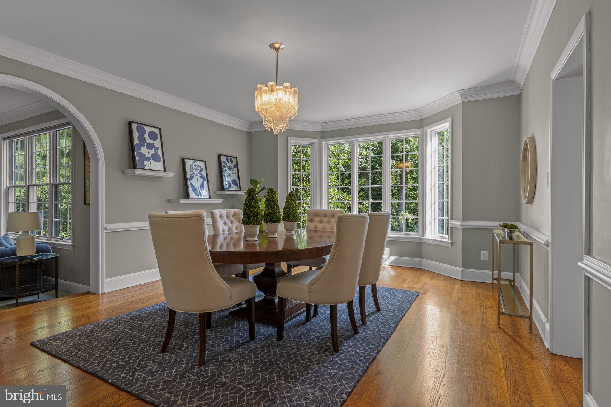1285 Farm Road Berwyn, PA 19312 - Photo 15 of 75 a view of a dining room with furniture window and wooden floor