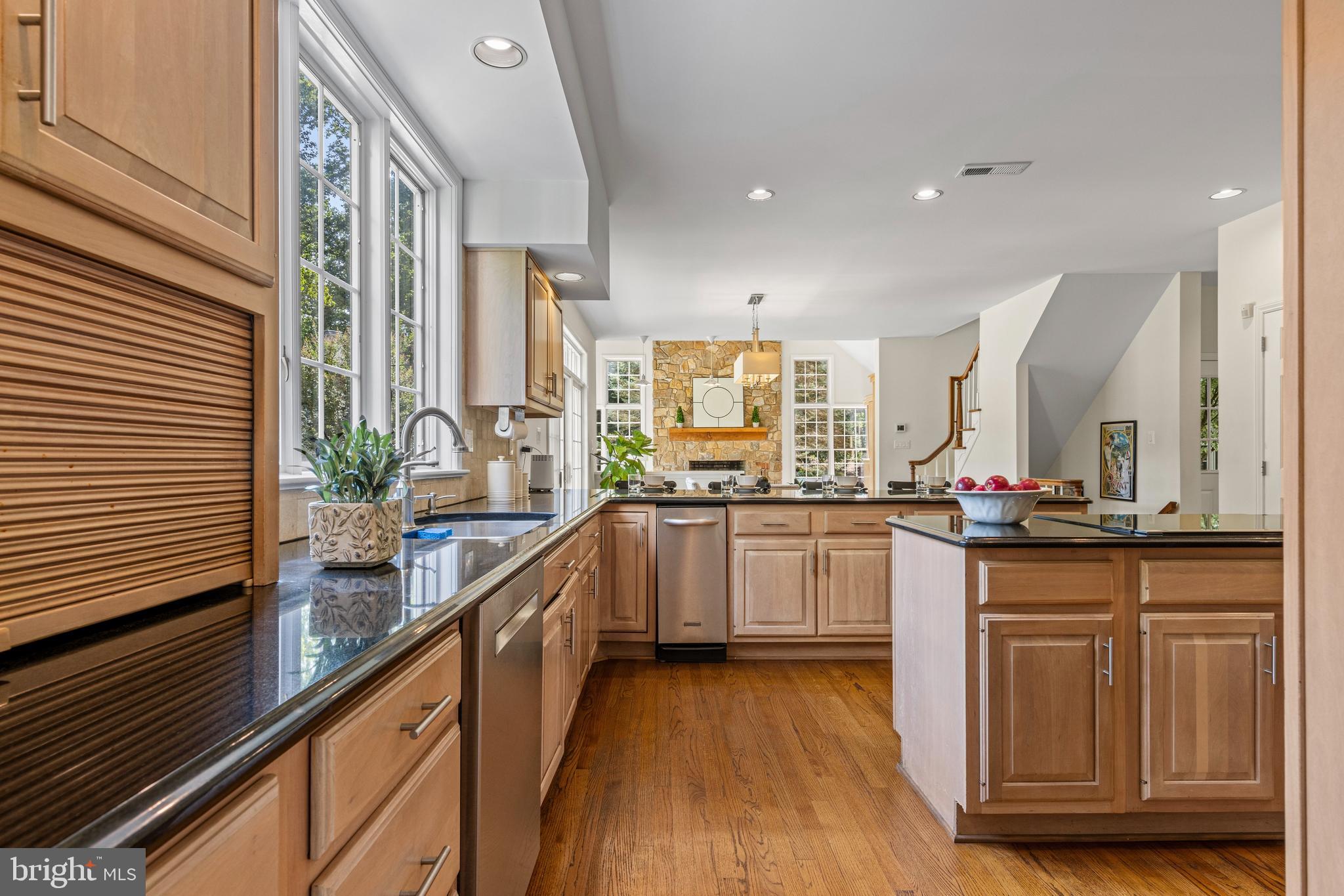 1285 Farm Road Berwyn, PA 19312 - Photo 18 of 75 a kitchen with granite countertop a sink and cabinets