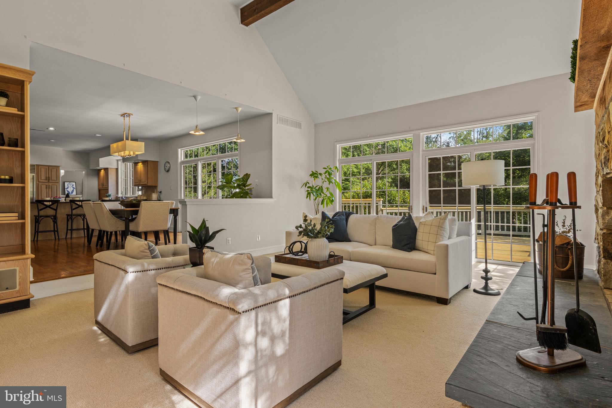 1285 Farm Road Berwyn, PA 19312 - Photo 29 of 75 a living room with furniture and a floor to ceiling window
