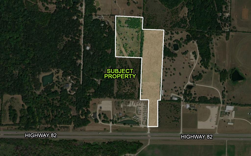 144 Raccoon Drive Sherman, TX 75092 - Photo 3 of 15 Aerial view of property's location featuring property boundaries highlighted