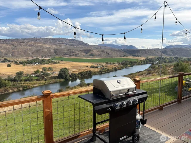 a view of a garden with a tree
