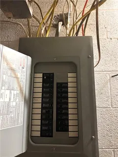 a picture of a wall with a white wall and a white refrigerator