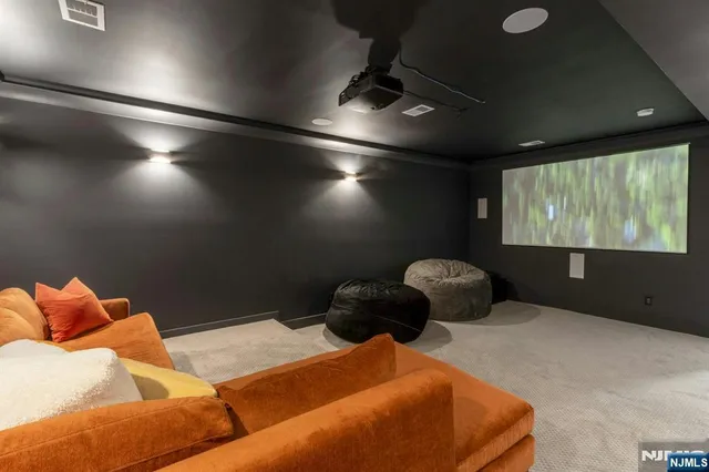 a bedroom with furniture and a bed