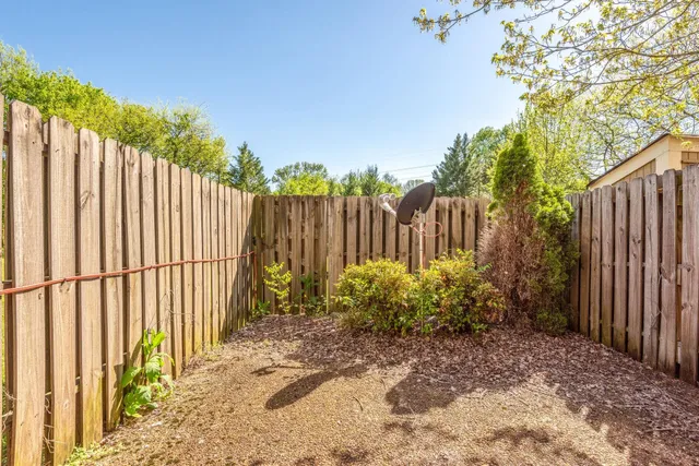 a view of outdoor space with garden