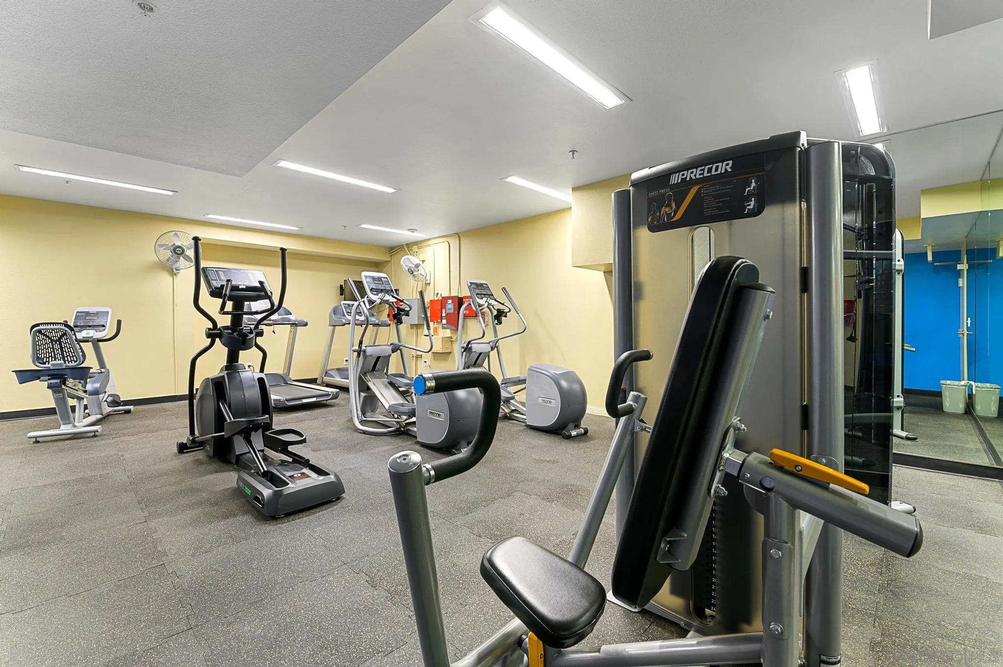 450 J Street, Unit 4121 San Diego, CA 92101 - Photo 15 of 22 a view of a room with gym equipment