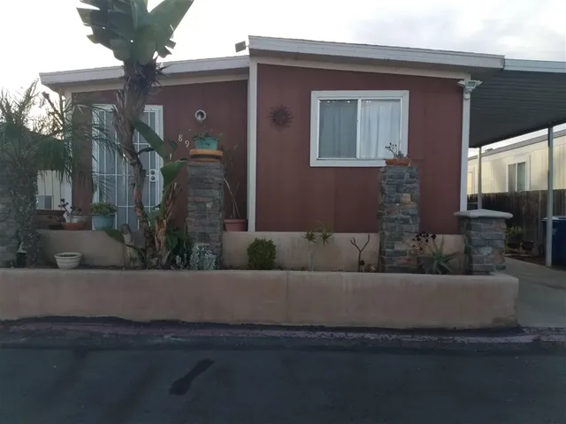 a view of a house with a patio