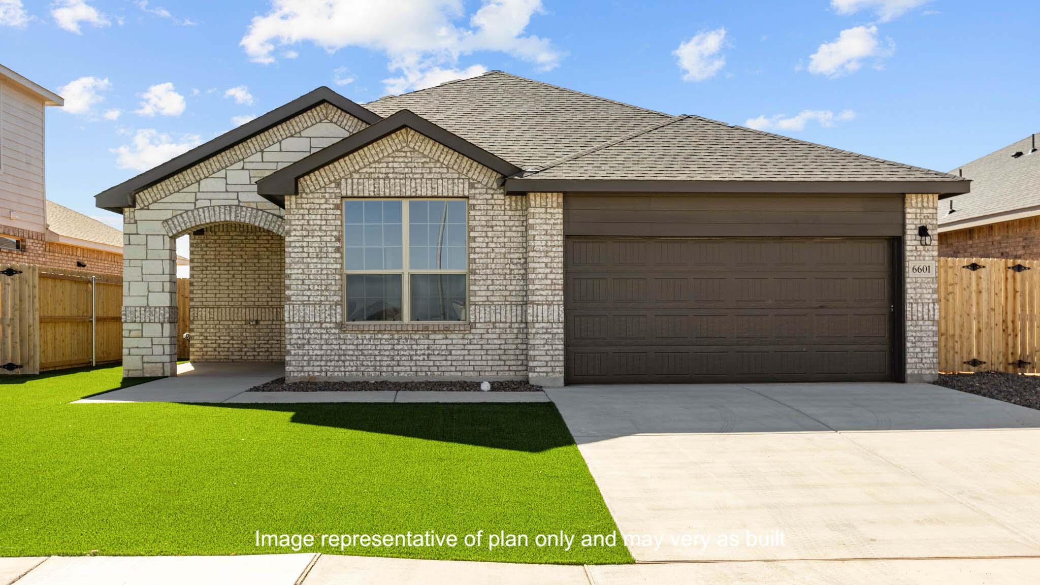 2902 134th Street Lubbock, TX 79423 - Photo 1 of 30 a front view of a house with a yard