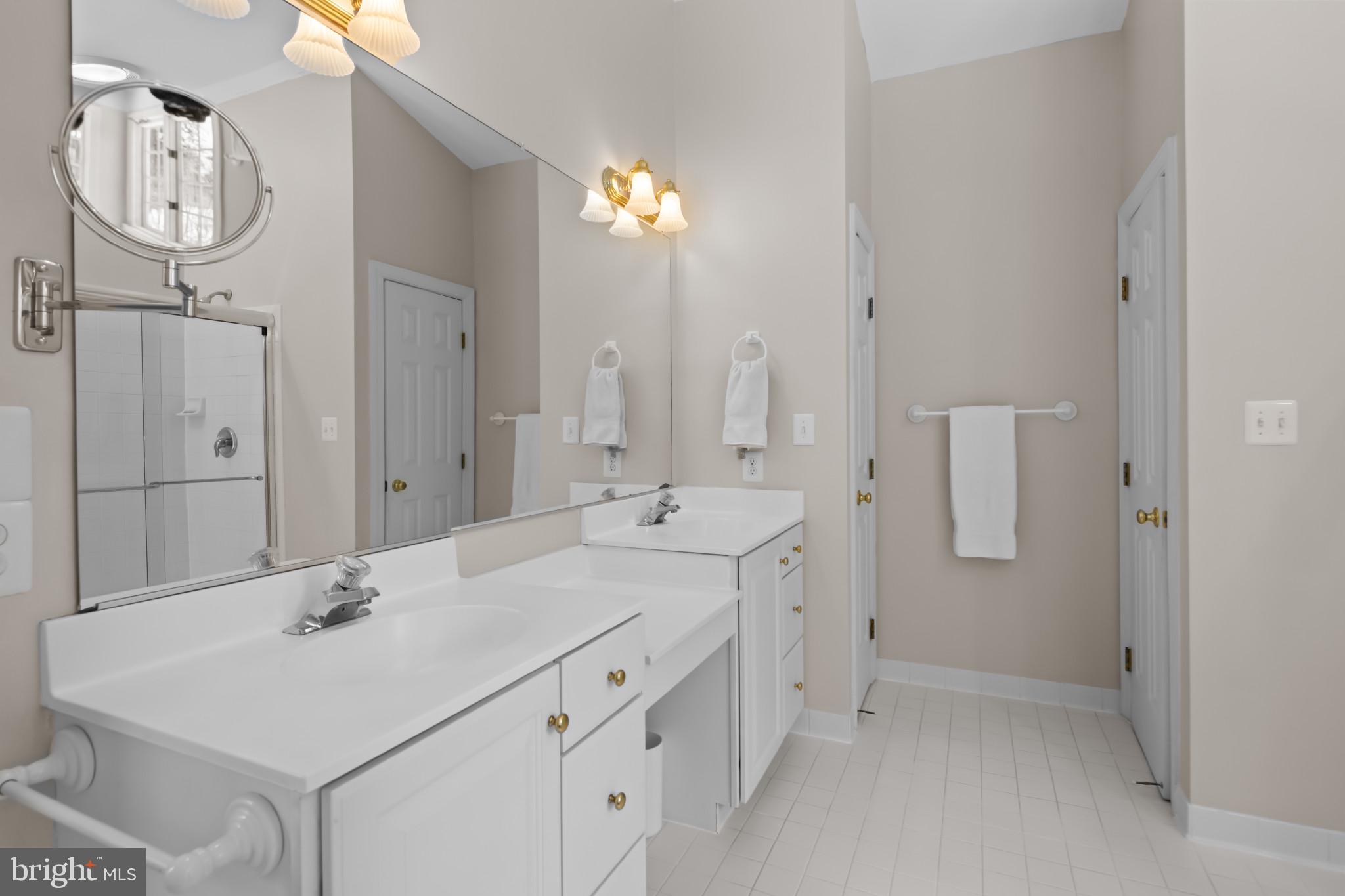 91 Colony Crossing Edgewater, MD 21037 - Photo 18 of 38 a bathroom with a sink vanity and mirror