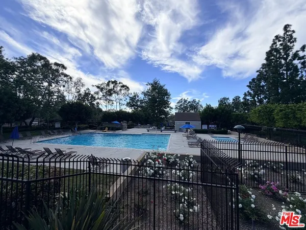 a view of outdoor space with garden