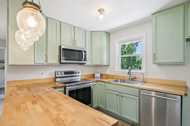 a workspace with furniture and window