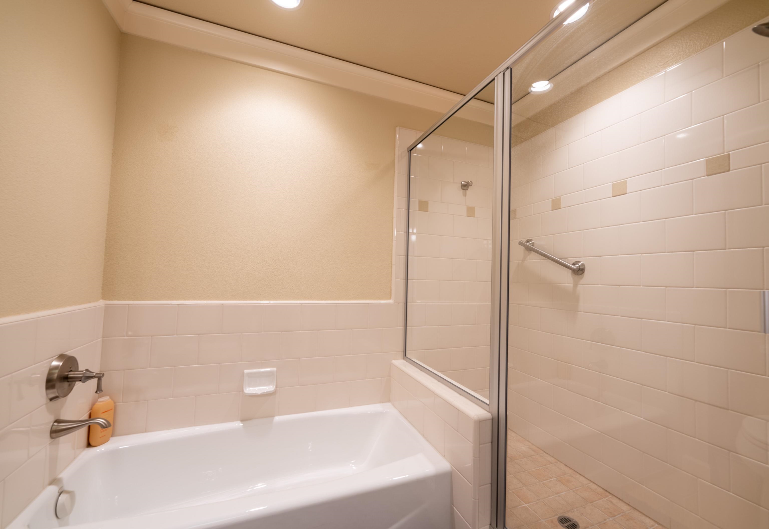 40 Hawk Ridge Clio, CA 96106 - Photo 28 of 42 a bathroom with a bathtub and a shower