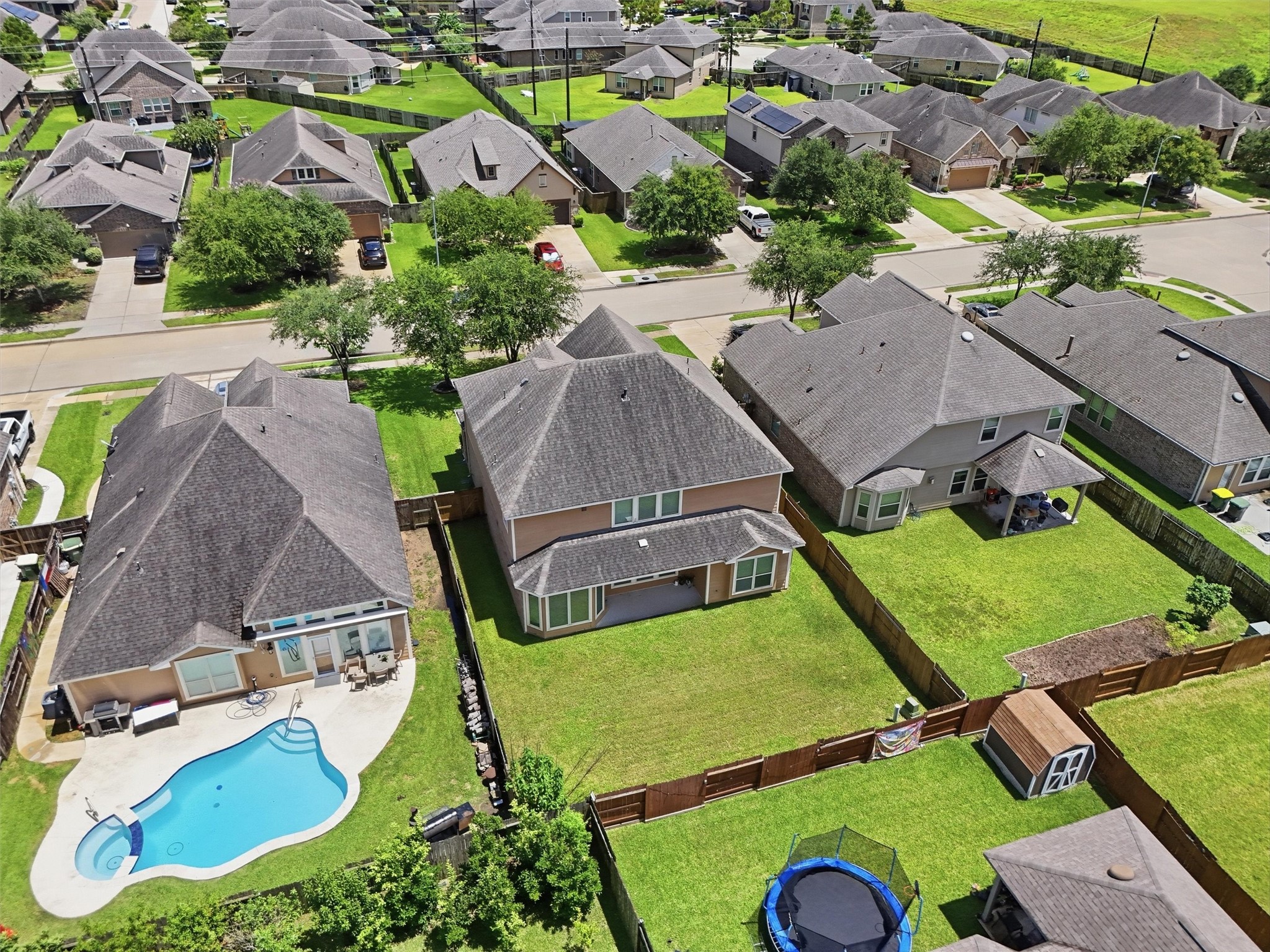 1908 Sunset Terrace Lane Pearland, TX 77089 - Photo 29 of 35 Aerial view of the property.