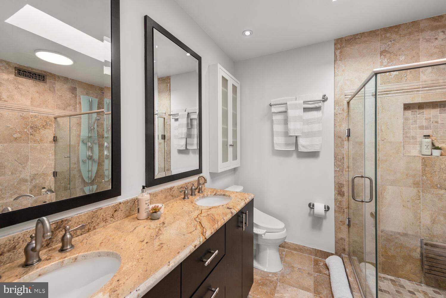 1745 Willard Street Northwest Washington, DC 20009 - Photo 31 of 86 Primary en-suite bathroom - custom finishes !
