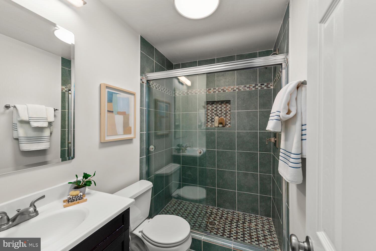 1745 Willard Street Northwest Washington, DC 20009 - Photo 69 of 86 Renovated en-suite bathroom