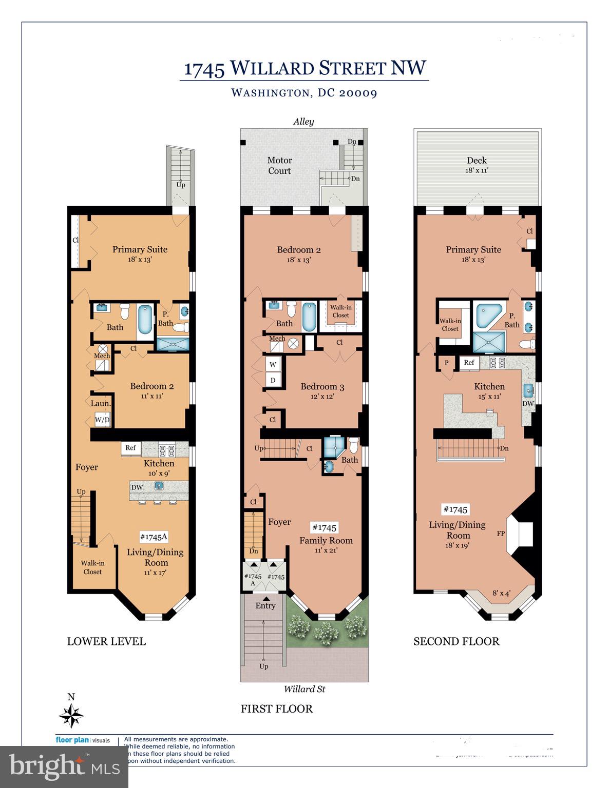 1745 Willard Street Northwest Washington, DC 20009 - Photo 86 of 86 Floor plans