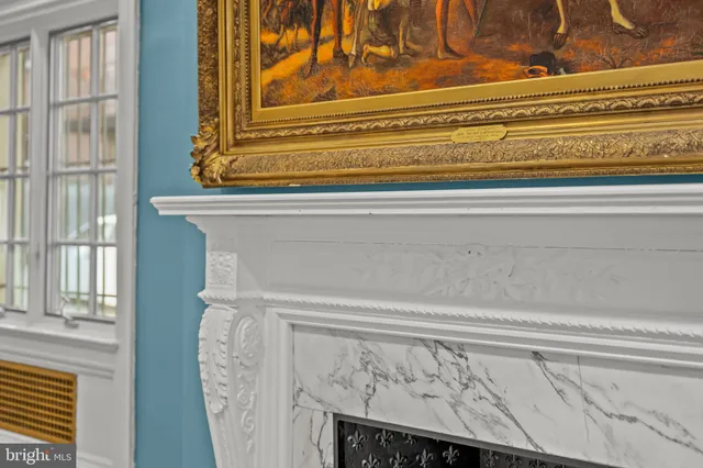 a close up of a mirror