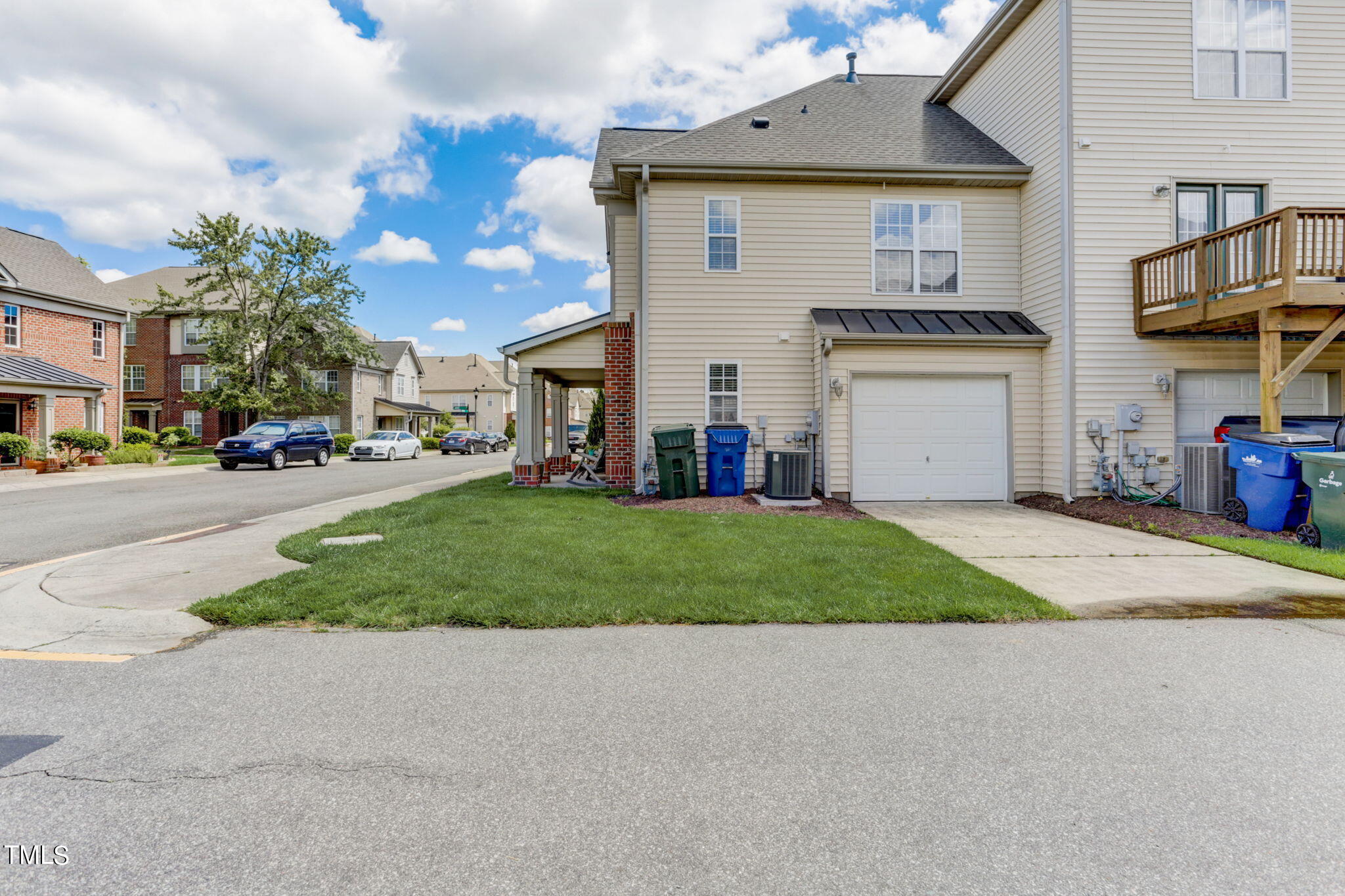 9802 Grettle Court Raleigh, NC 27617 - Photo 22 of 22 a view of a house with a outdoor space