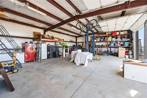 a view of a storage in a room