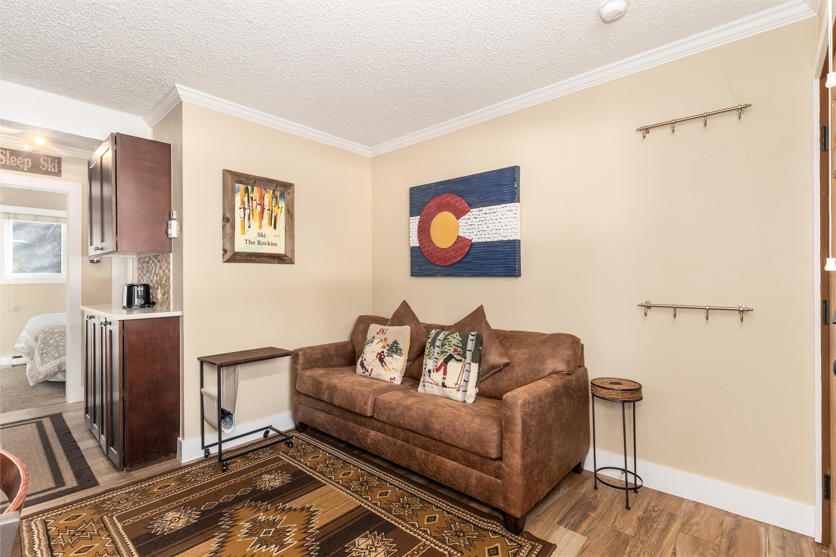 110 Sawmill Road, Unit 4B Breckenridge, CO 80424 - Photo 15 of 28 The property is being sold turnkey and fully furnished with all new furniture - including a queen sleeper sofa.