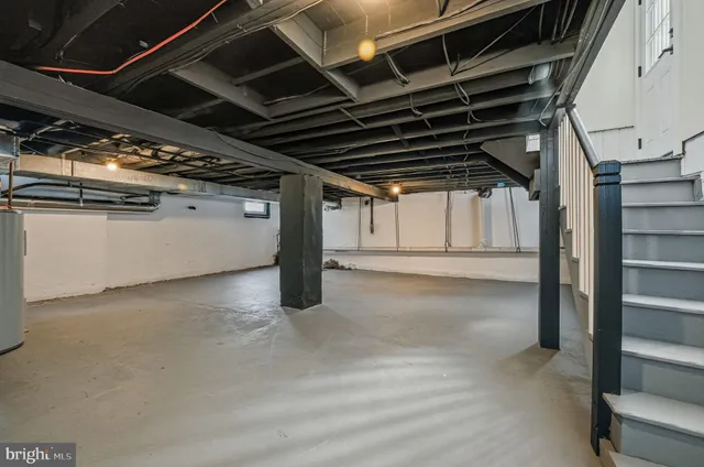 a view of storage and utility room